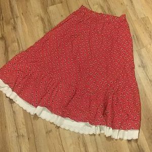 Vintage Gypsy Peasant Boho Style Skirt Size 9